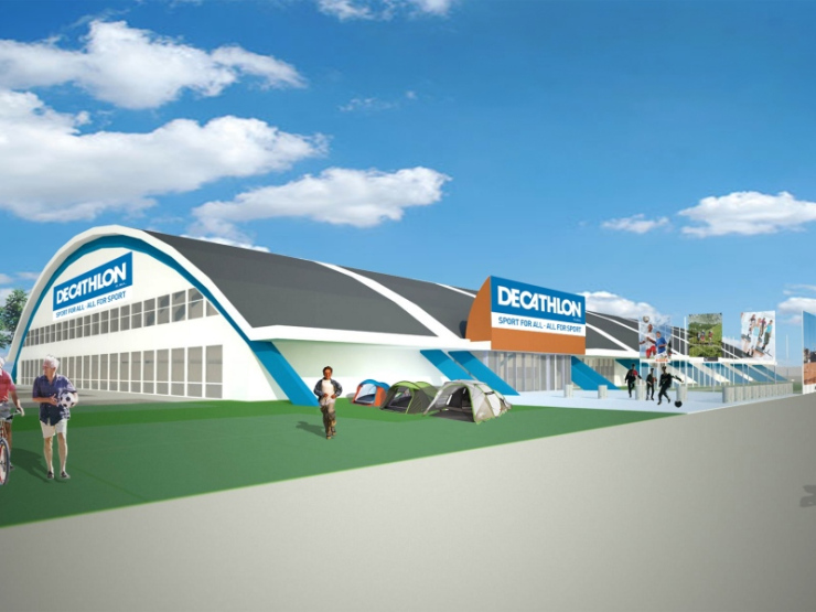 Verbouwing Rijnhal (Decathlon Arnhem) te Arnhem